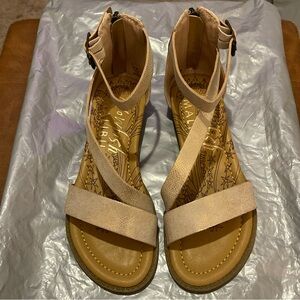 Blowfish Malibu size 2 Girl's Burin-K Sandal Rise Gold Roller Reptile